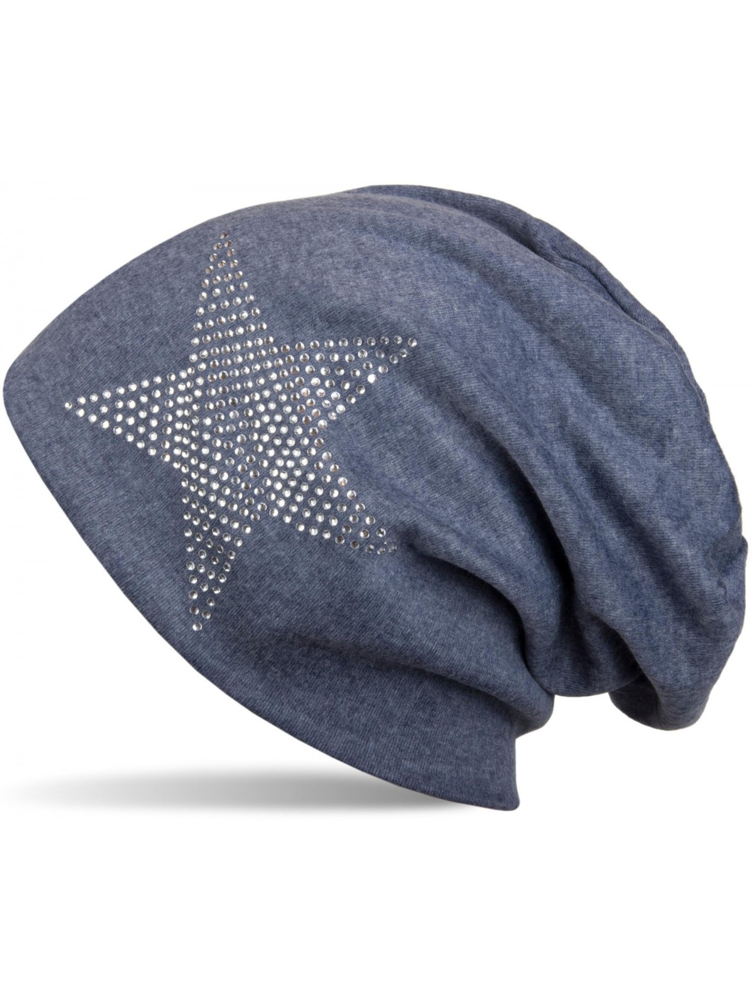 styleBREAKER Beanie 'Warme Beanie Mütze mit Strass Stern' in 54-64 in Blue, Item view