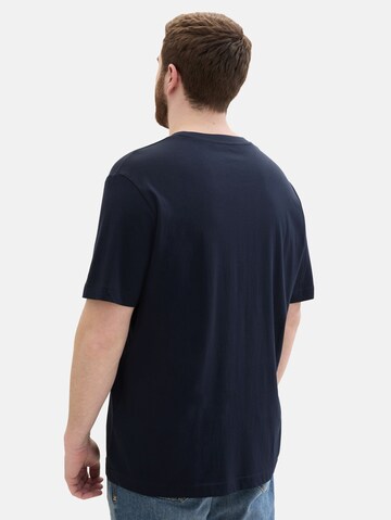 TOM TAILOR Men + T-Shirt in Blau