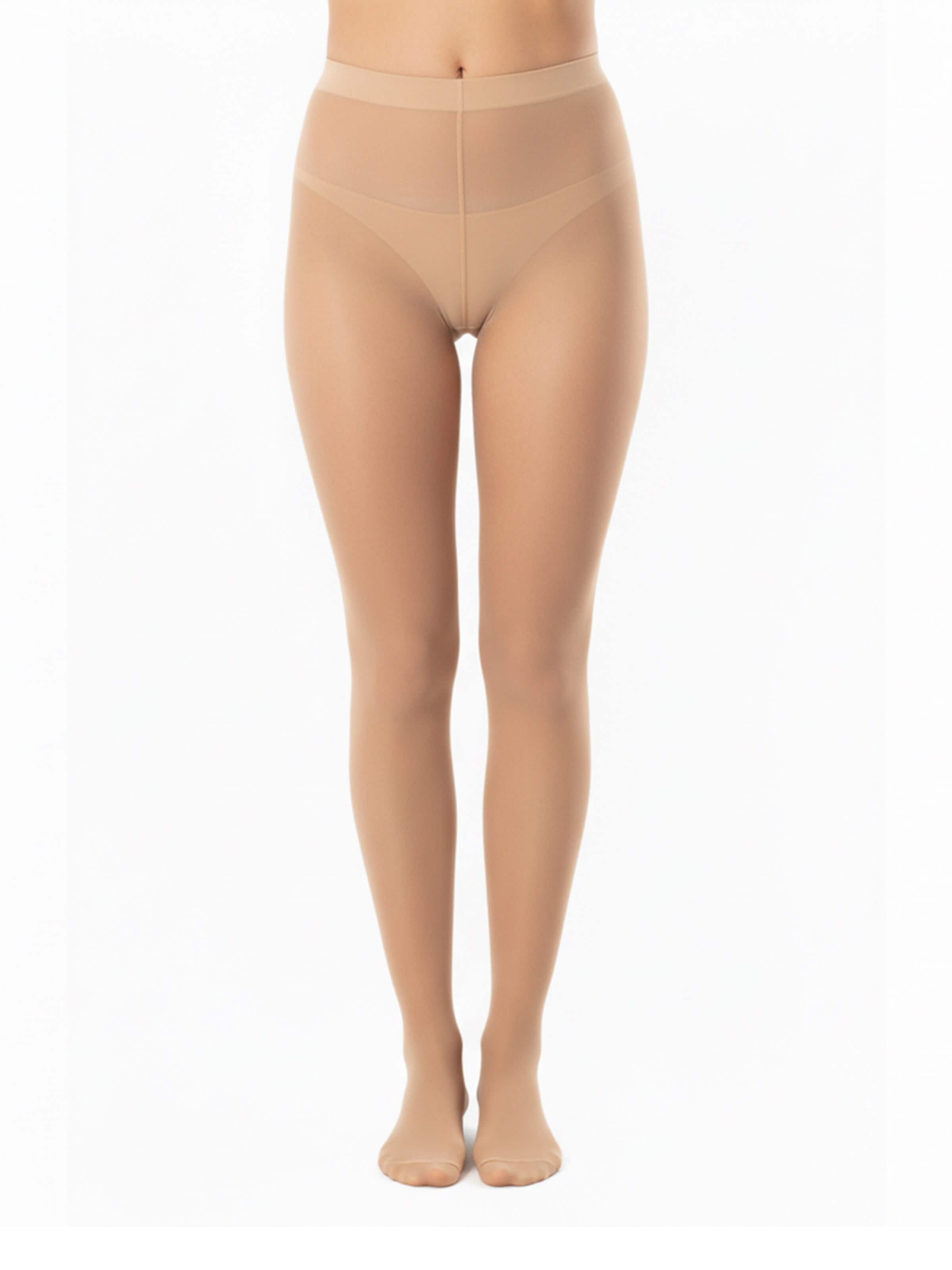 Biggi Big - Leotardos finos 'Daily 20' en beige: frente