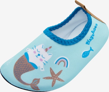 PLAYSHOES Beach & Pool Shoes in Blue: front