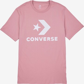 T-Shirt CONVERSE en rose : devant