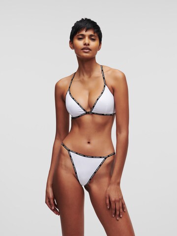 Karl Lagerfeld Triangle Bra in White: front