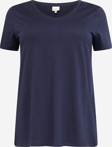 ONLY Carmakoma - Camiseta 'Bonnie Life' en azul: frente