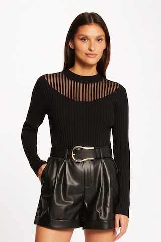 Morgan Sweater 'MANDRIN' in Black: front