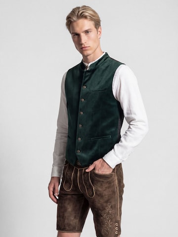 KaiserLich Trachtenweste '4398' in Grün: Vorderseite