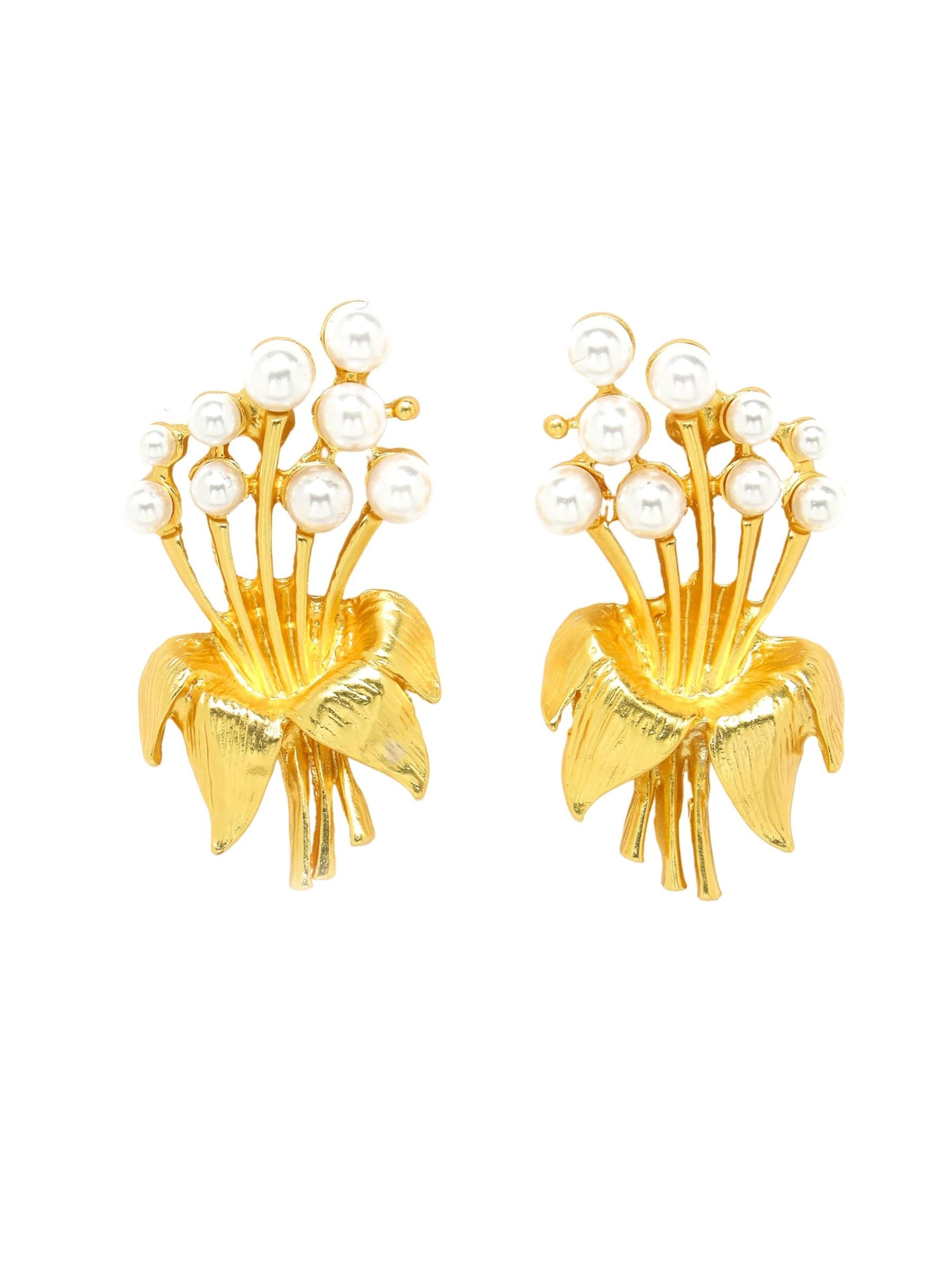 AVANT-GARDE PARIS Earrings 'Isadorala' in Gold: front