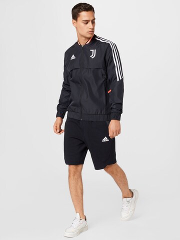 ADIDAS SPORTSWEAR Αθλητικό μπουφάν 'Juventus Turin Anthem' σε μαύρο