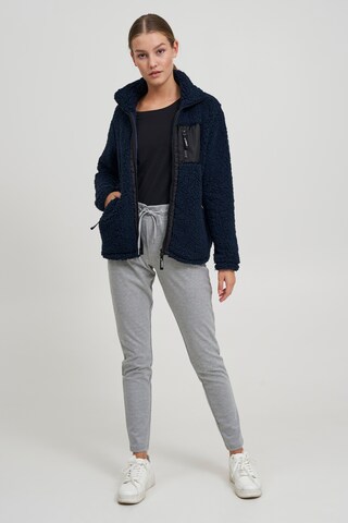 Oxmo Fleece jas in Zwart