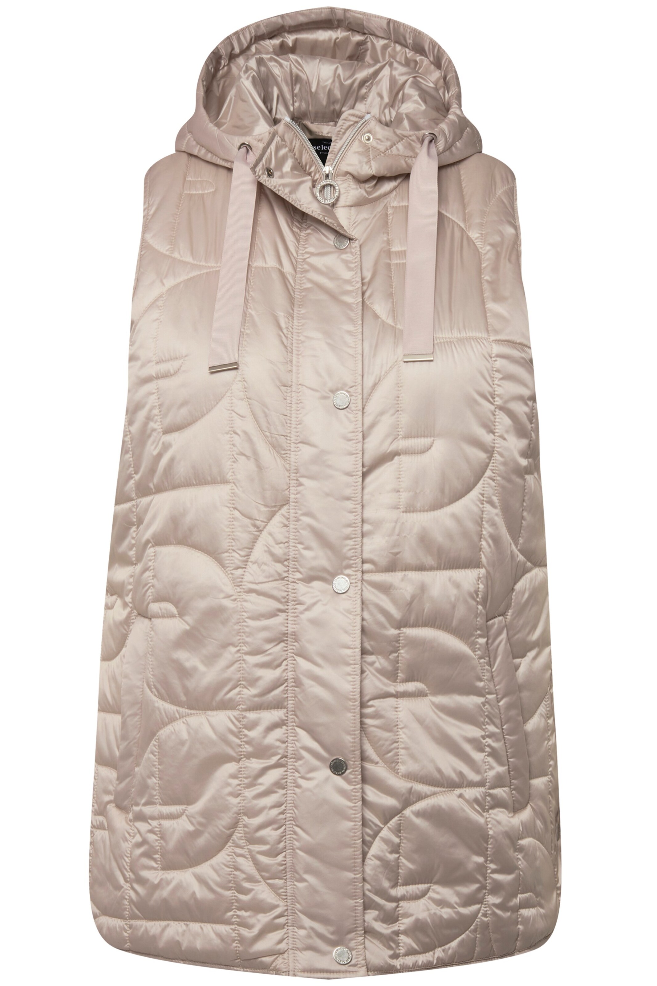 Ulla Popken Weste in Beige: Vorderseite