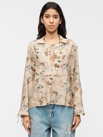 Munthe Bluse 'BABETTE' in Beige: Vorderseite