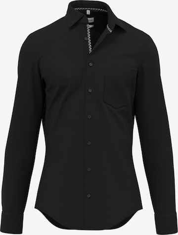SEIDENSTICKER Zakelijk overhemd in Zwart: voorkant