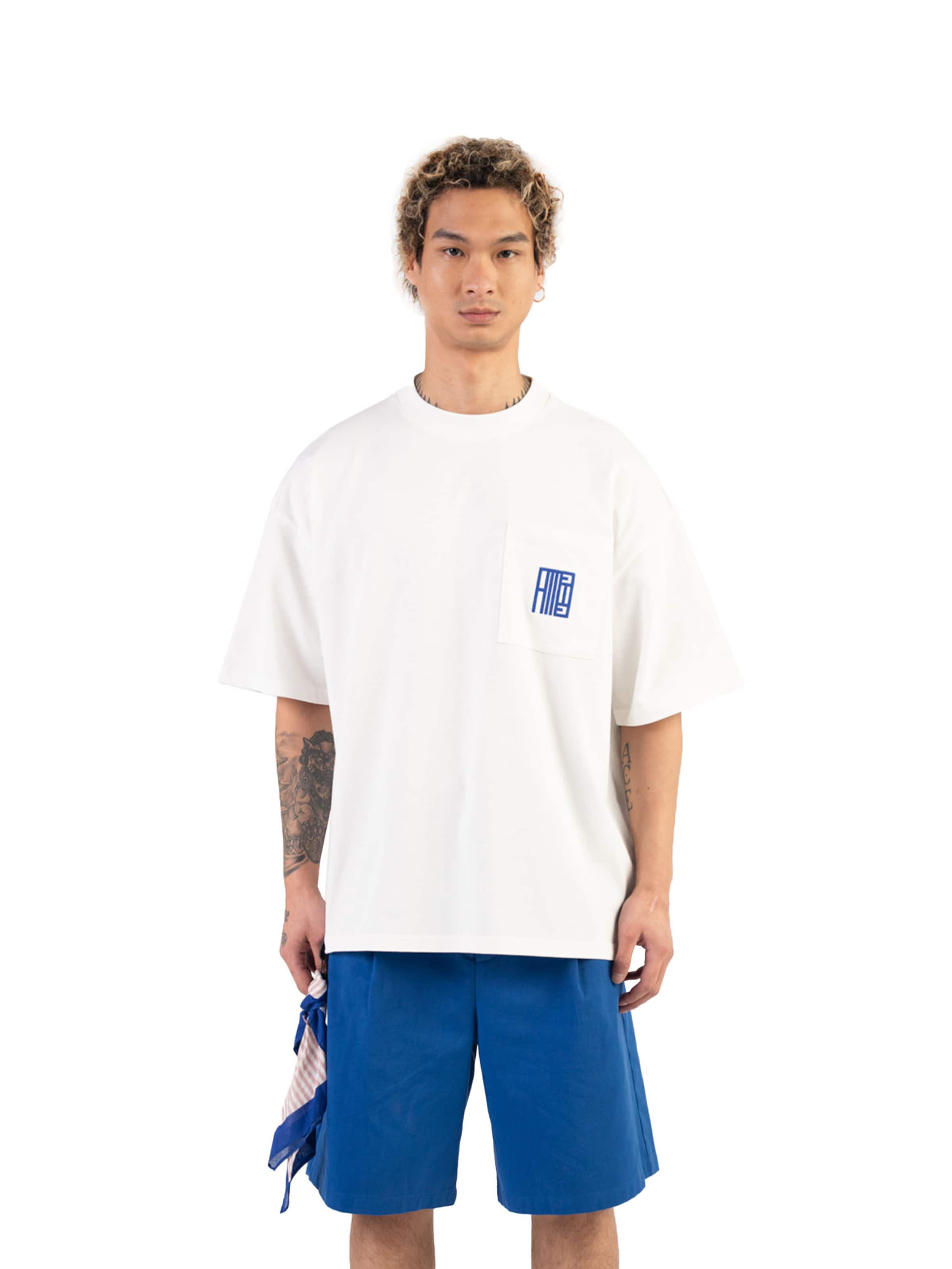 Alessandro Magno Shirt 'ESSENTIALS' in White: front