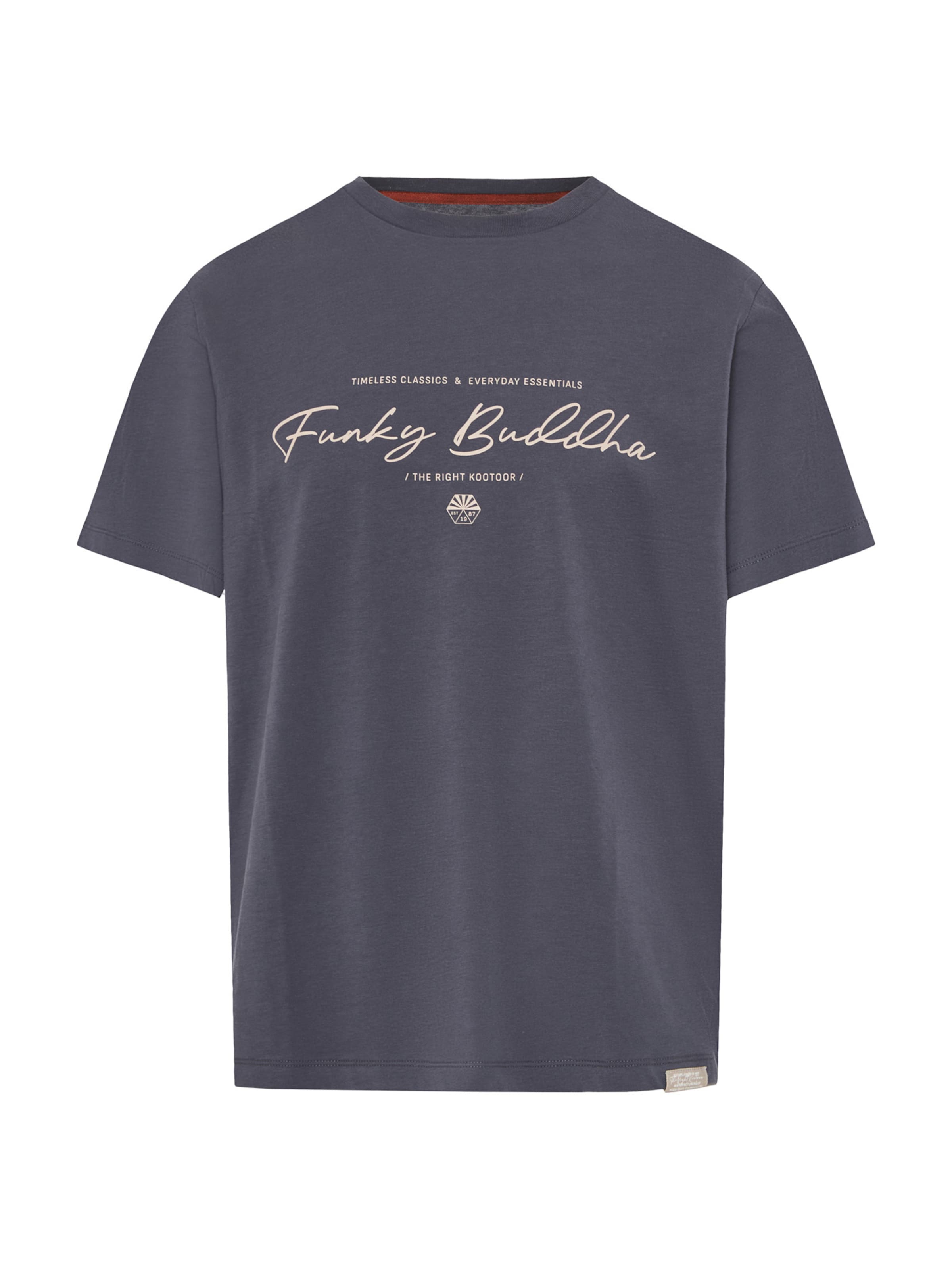 Funky Buddha Póló - szürke: elől