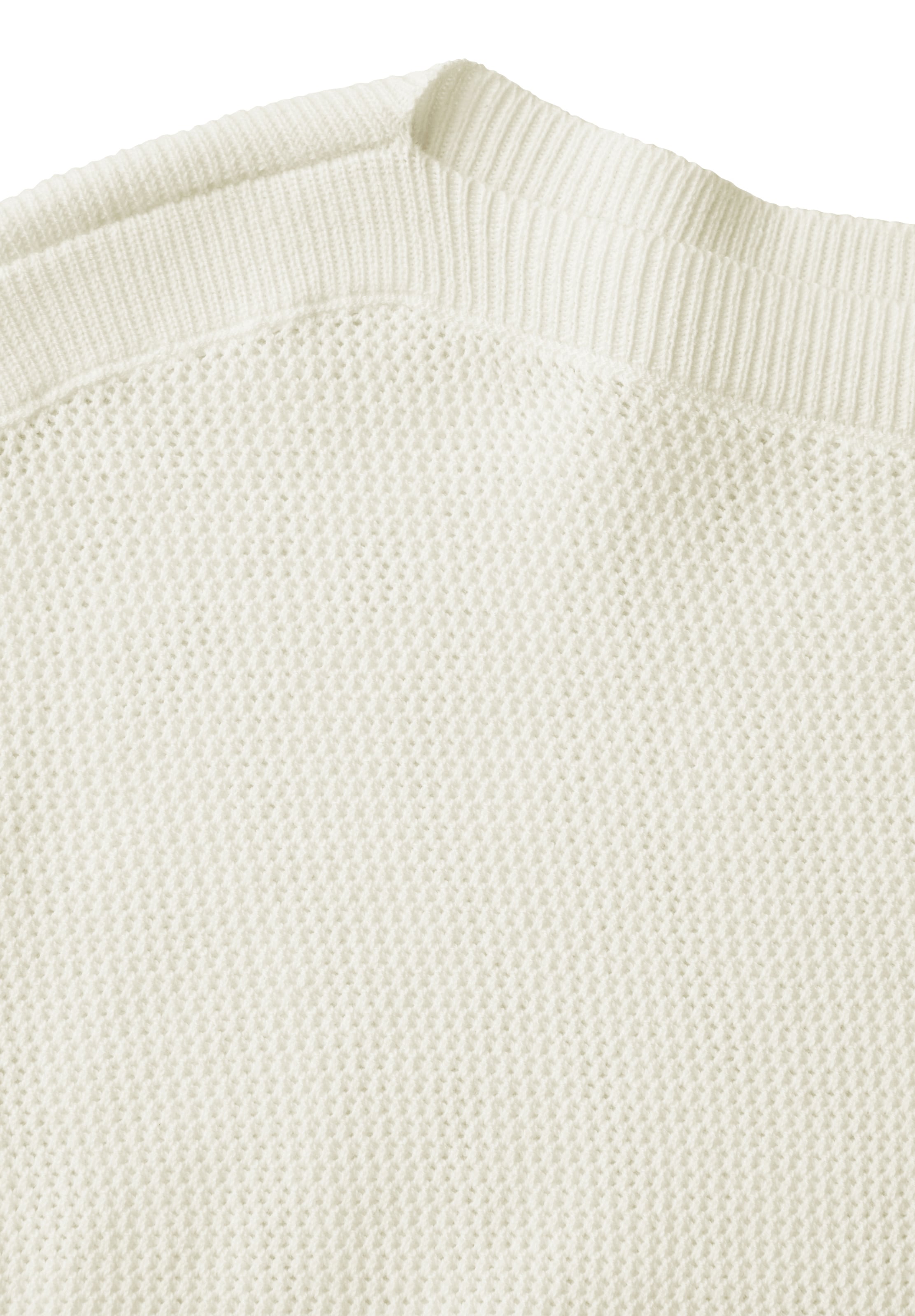 CECIL Pullover mit Mesh in Weiß