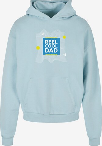 Felpa 'Fathers Day - Reel Cool Dad' di Merchcode in blu: frontale