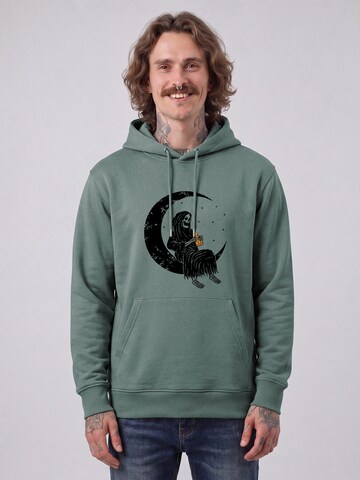 Sweat-shirt Watapparel en vert : devant