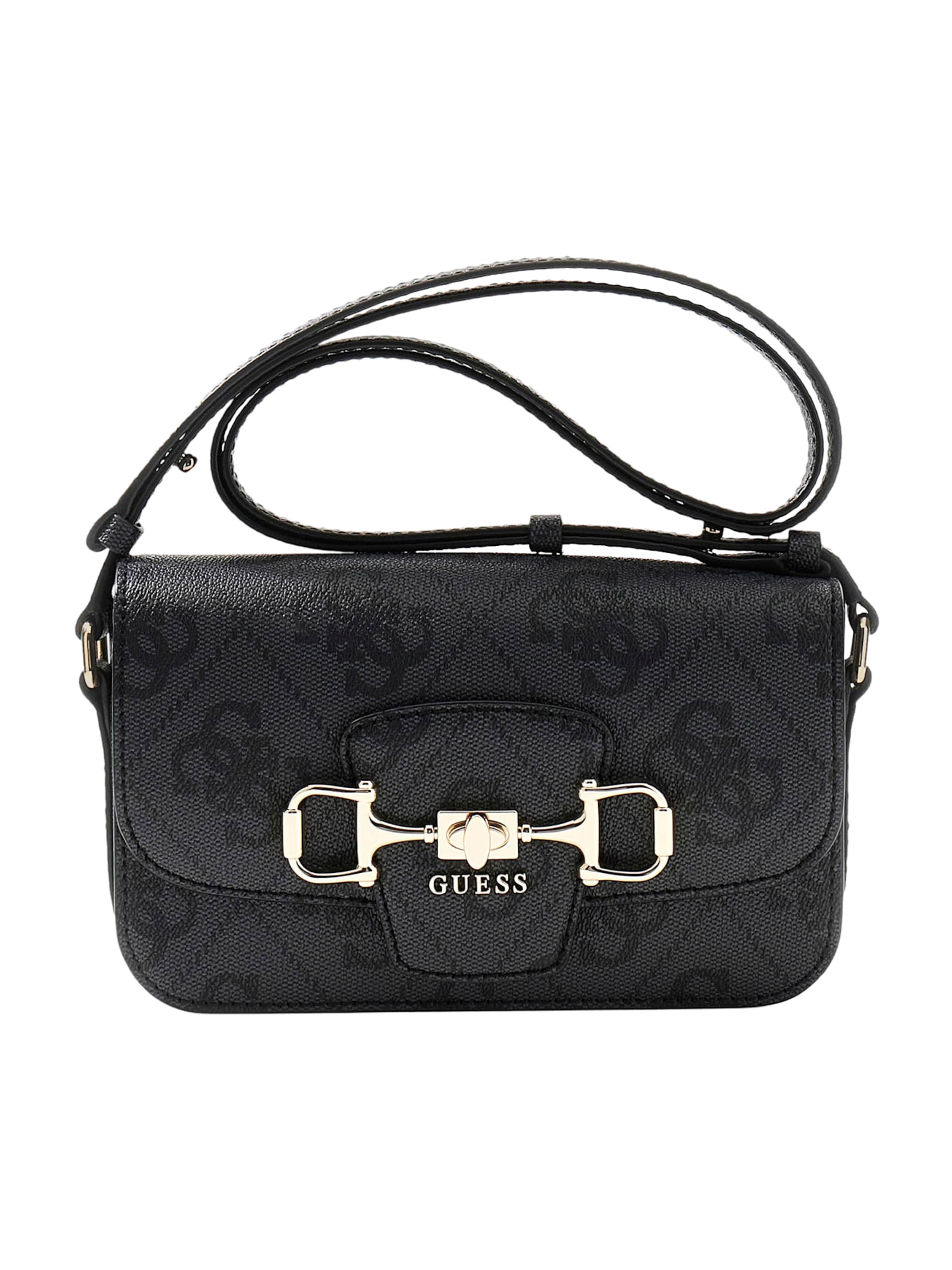 GUESS - Mala de ombro 'JANIE' em preto: frente