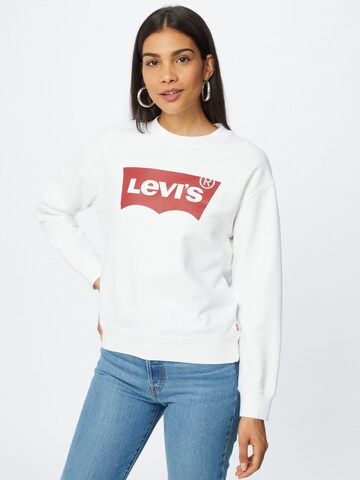 LEVI'S ® Sweatshirt 'Graphic Standard Crew' i vit: framsida