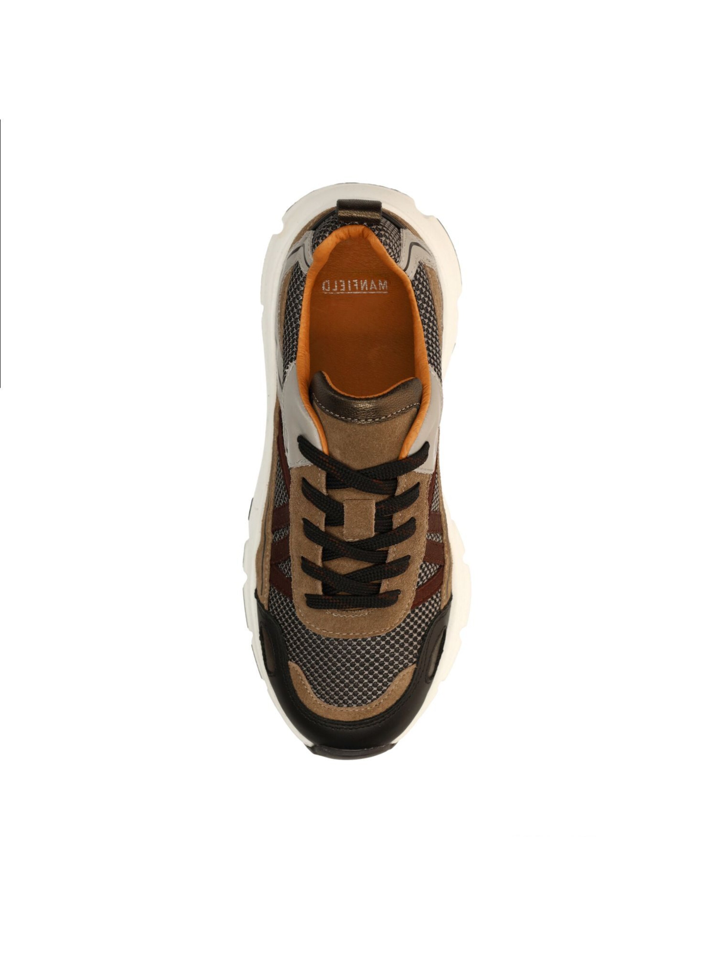 MANFIELD Sneakers laag in Bruin