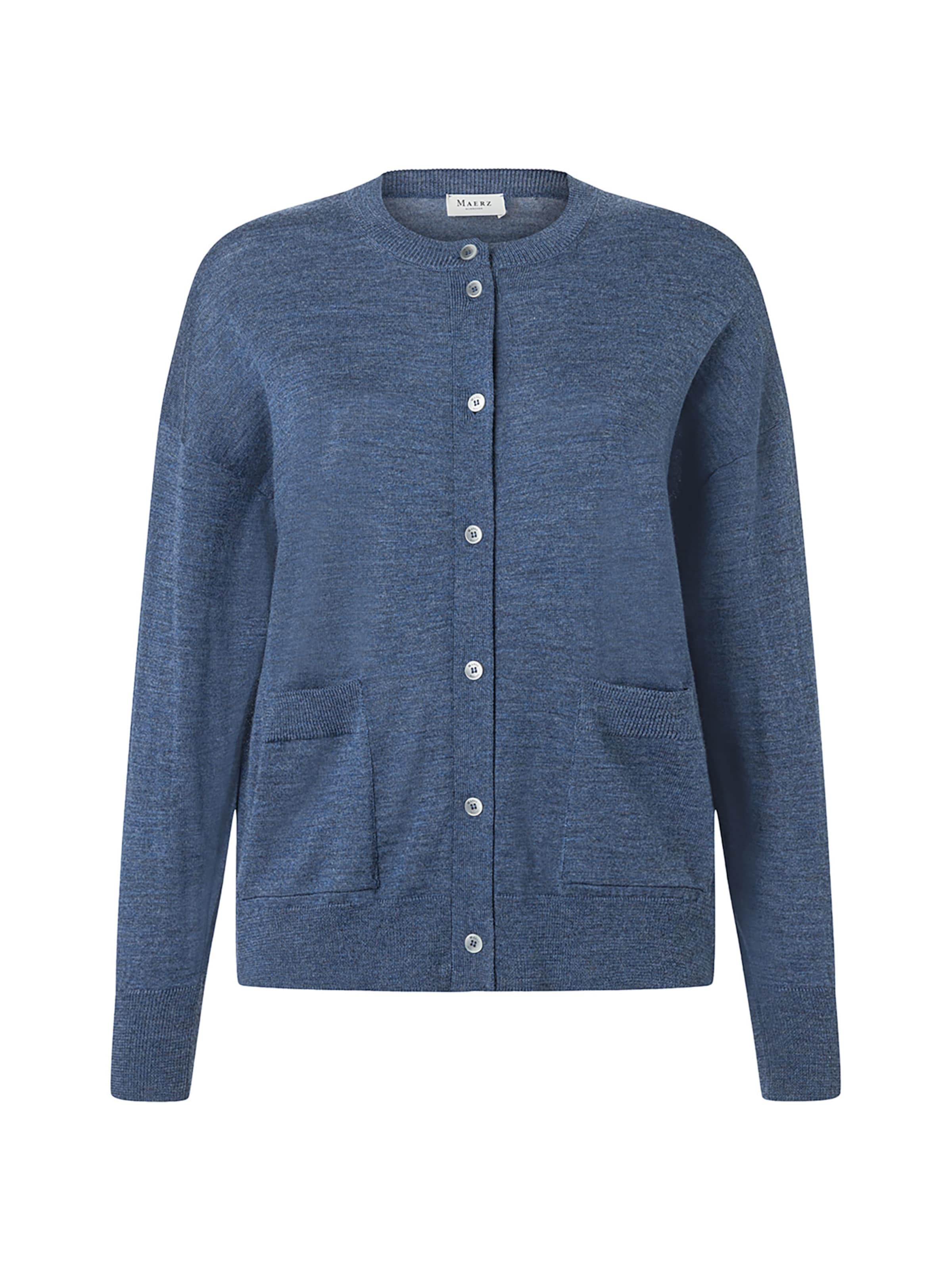 Cardigan MAERZ Muenchen en bleu : devant