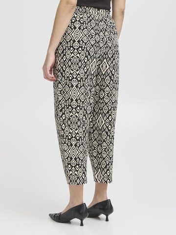 ICHI Loosefit Broek 'LINNO' in Zwart