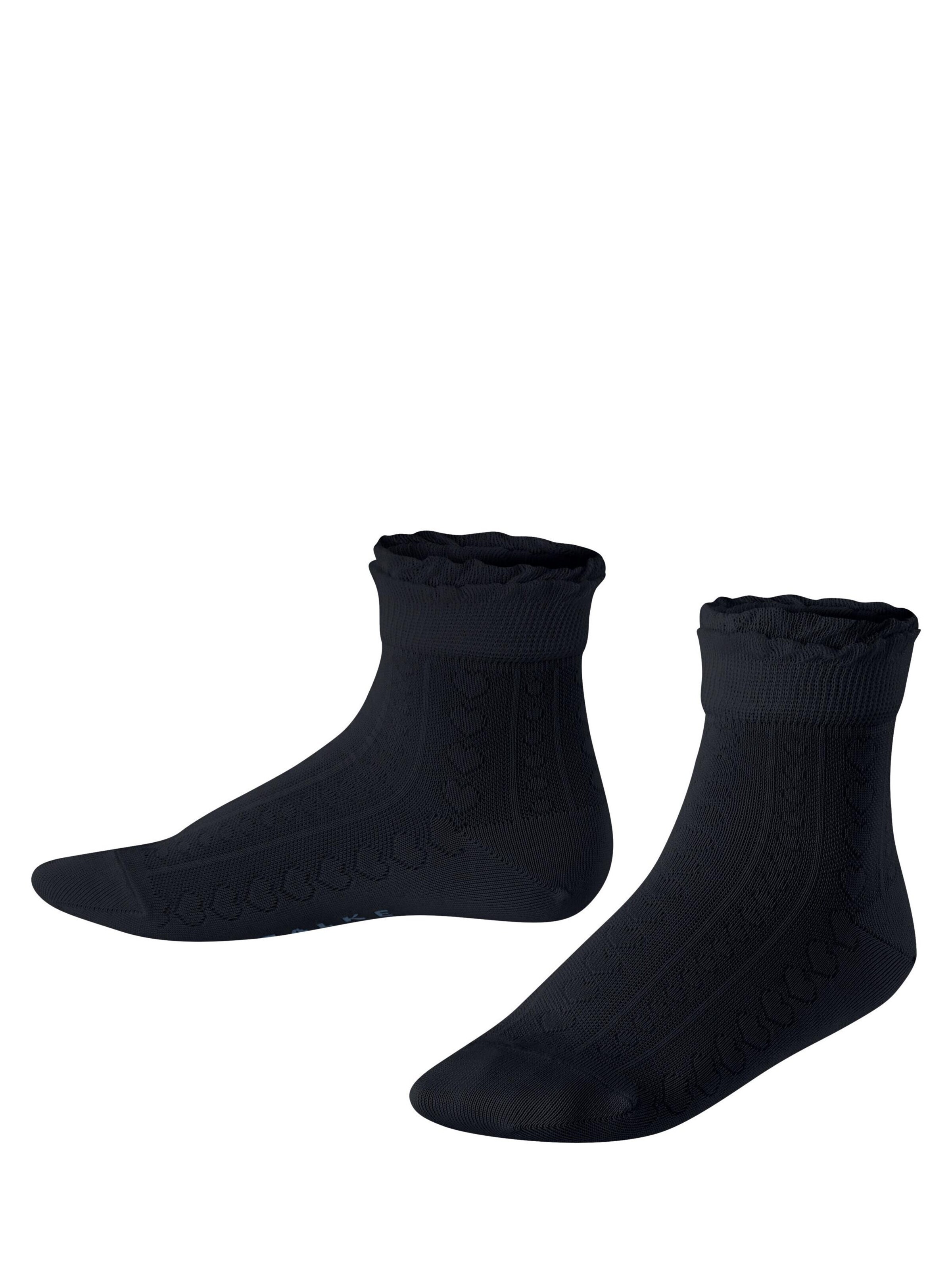 FALKE Socks 'Romantic Net' in Blue: front