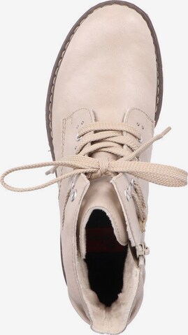 Rieker - Botines con cordones en beige