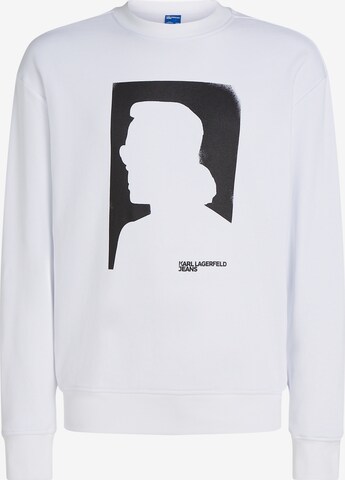 KARL LAGERFELD JEANS Sweatshirt i hvid: forside