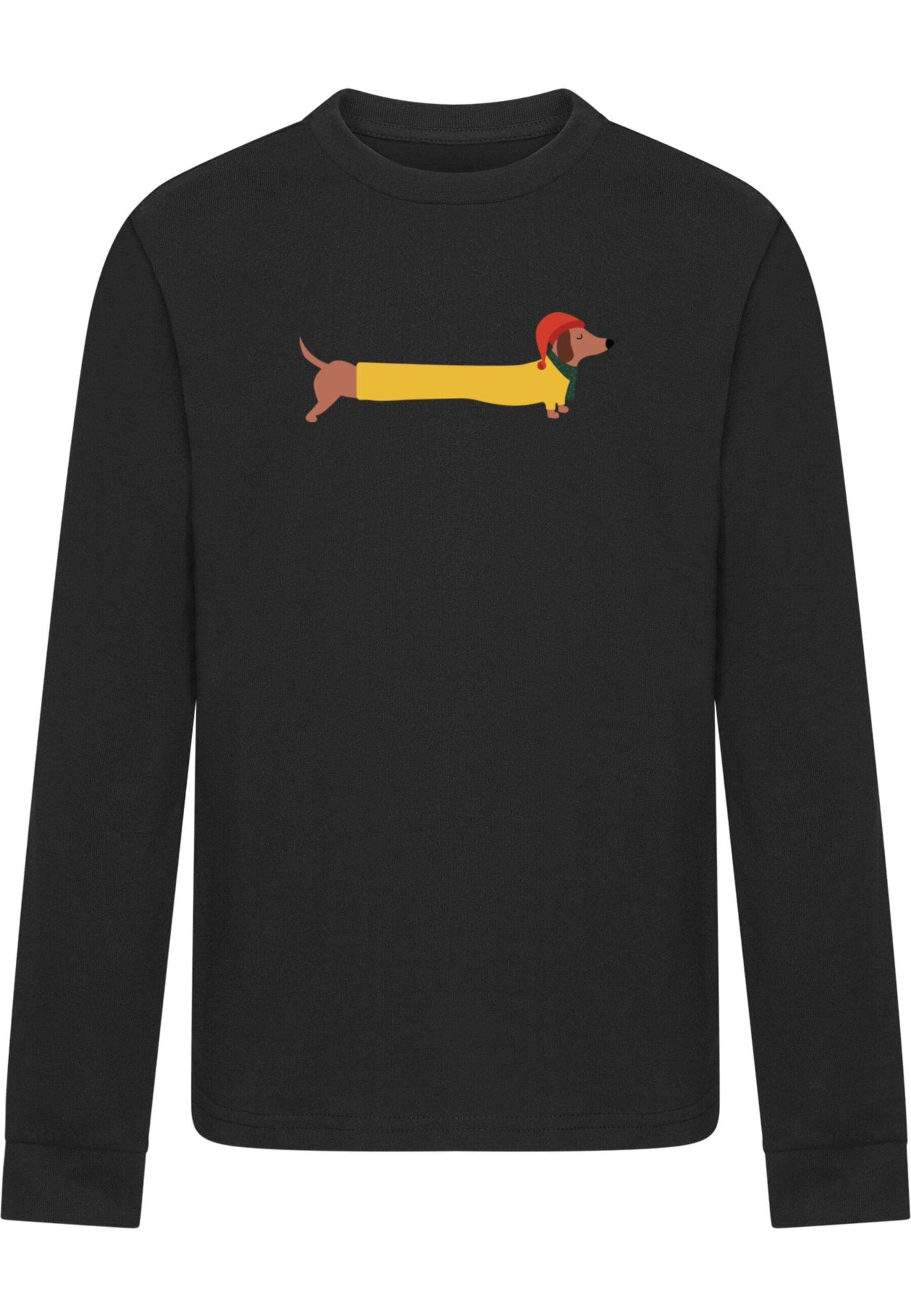 T-Shirt 'Christmas Dog' Merchcode en noir : devant