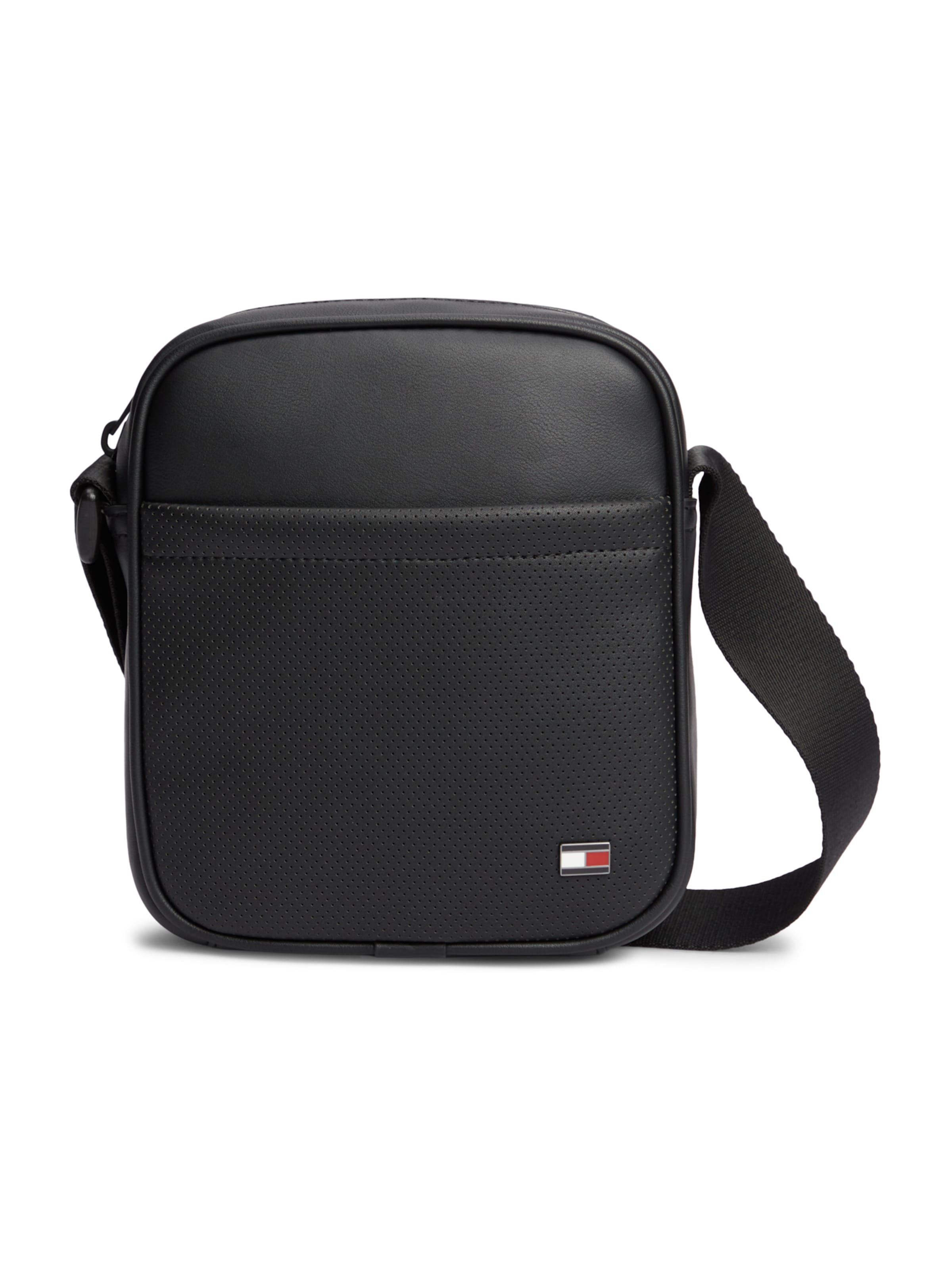 Borsa a tracolla 'FOUNDATION' di TOMMY HILFIGER in nero: frontale