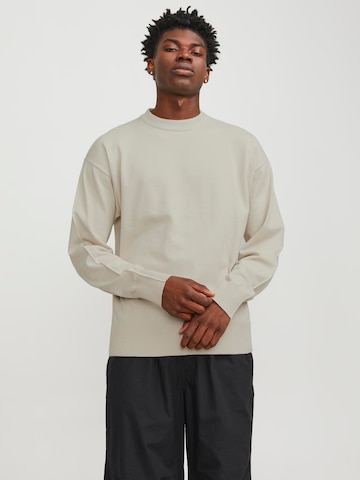 JACK & JONES Trui 'Collective' in Beige: voorkant