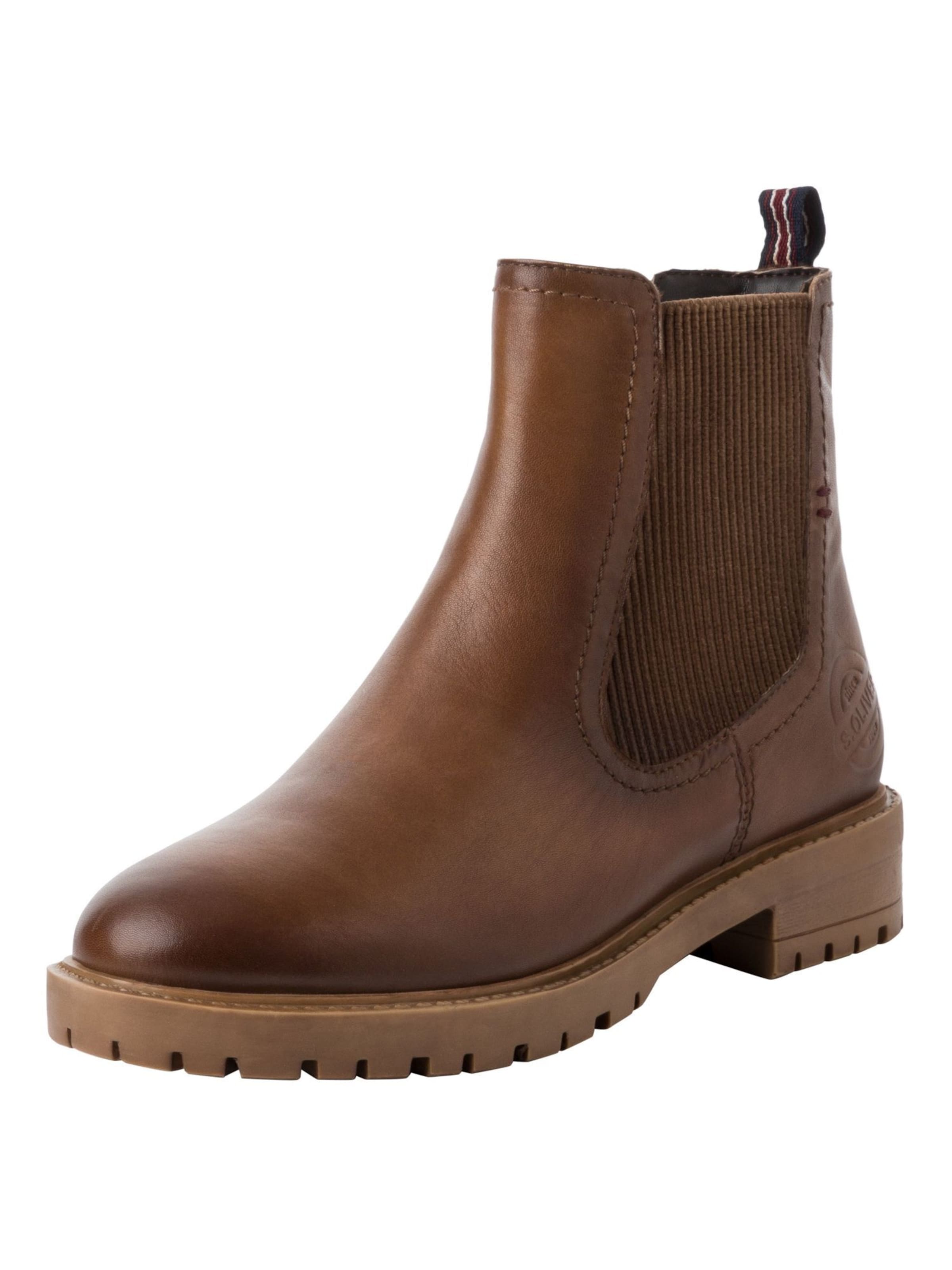 s.Oliver Chelsea Boots in Braun: Vorderseite