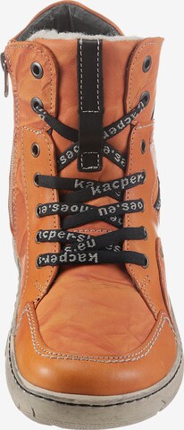 KACPER Lace-Up Ankle Boots in Brown