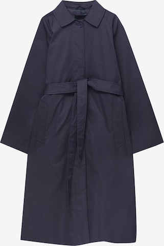 Pull&Bear Between-Seasons Coat in Blue: front