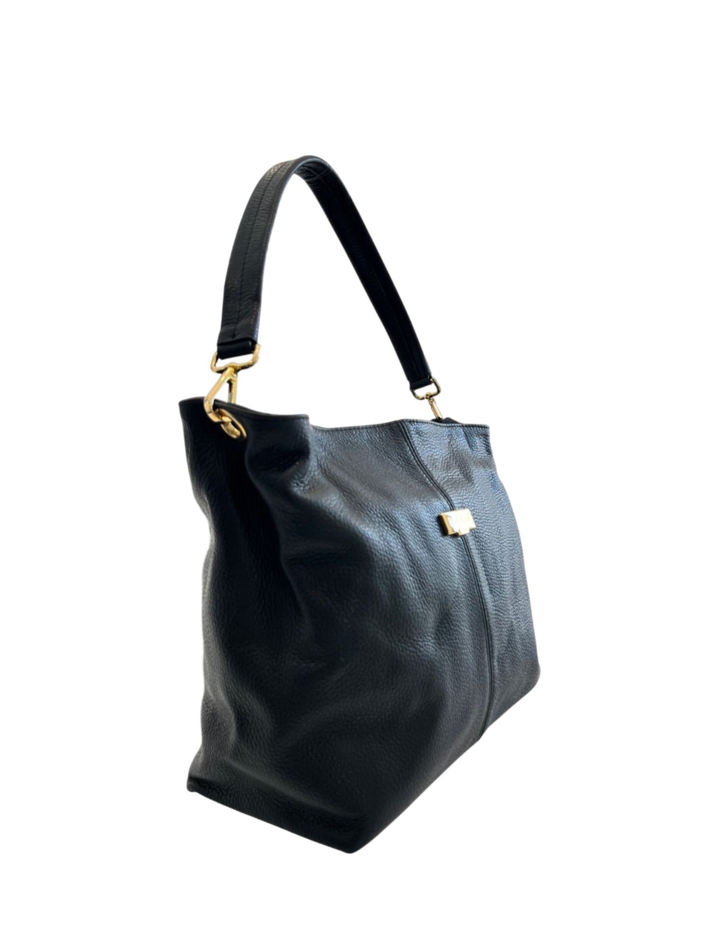 Borsa a mano 'Borsa a Mano Donna Pelle Nera Lucca Made in Italy - 100% Pelle Bovina' di Baldinini Trend in nero