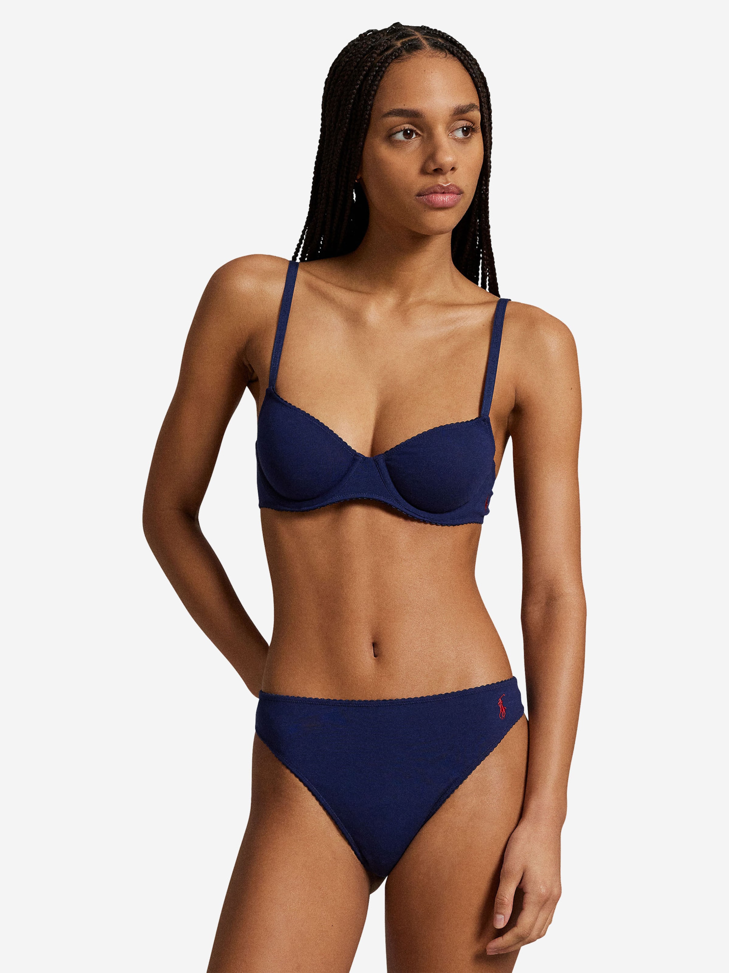 String ' Colorful Cotton ' Polo Ralph Lauren en bleu