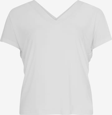 T-shirt Yoek en blanc : devant