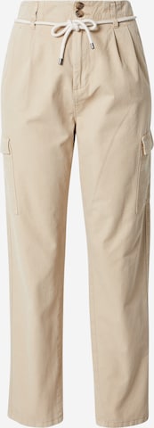 Regular Pantalon cargo ESPRIT en beige : devant