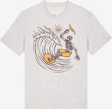 Maglietta ' Surfing for life ' di Watapparel in grigio: frontale