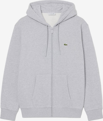 LACOSTE - Sudadera con cremallera en gris: frente