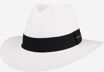 Hatland Hoed 'Sim Toyo' in Wit: voorkant