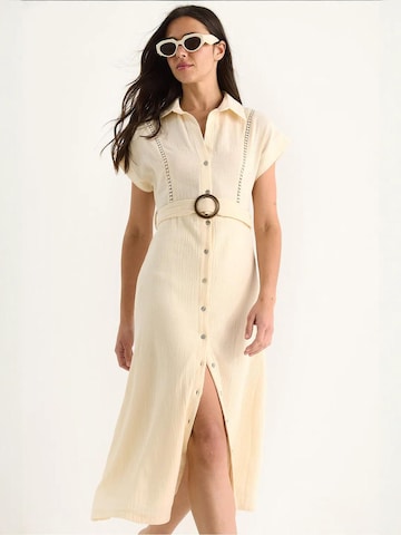 Robe-chemise Bianco Lucci en beige