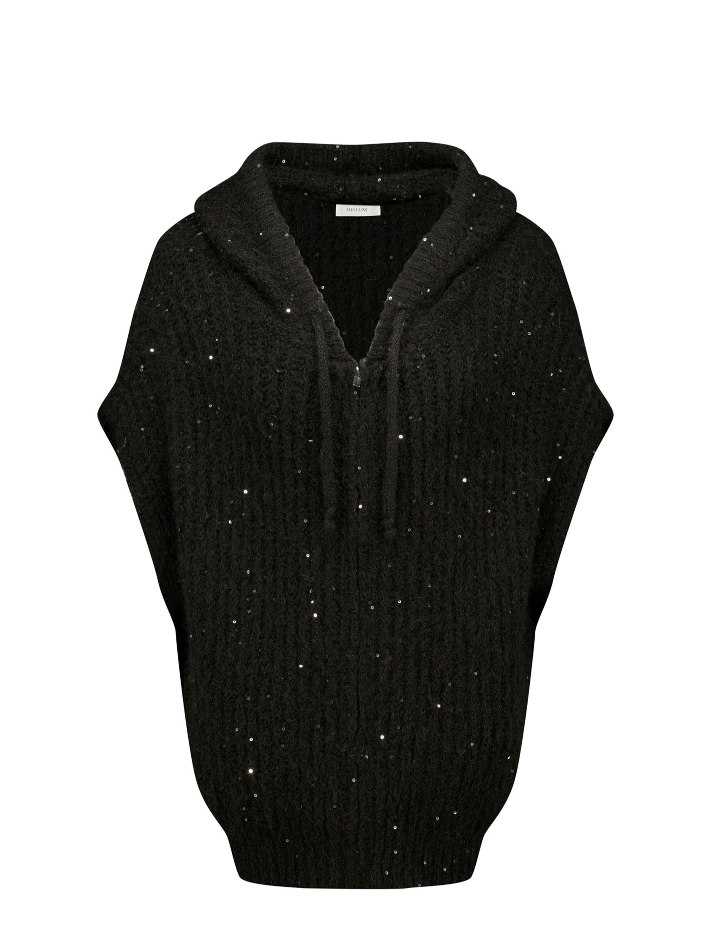 Veste mi-saison Deeluxe en noir : devant