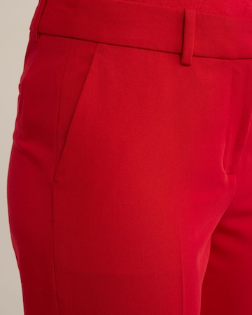 WE Fashion Slimfit Bügelfaltenhose in Rot
