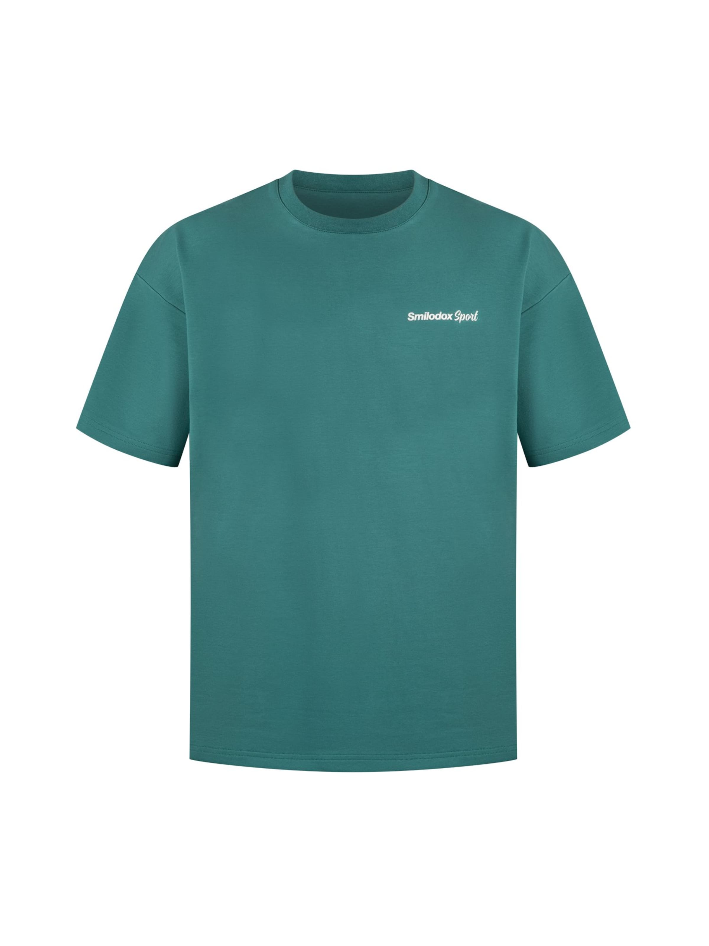 Smilodox Shirt in Groen: voorkant
