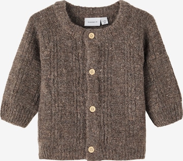 NAME IT Knit Cardigan in Brown: front