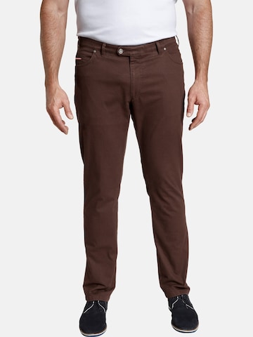 Charles Colby Regular Pants 'Baron Leslie' in Red: front