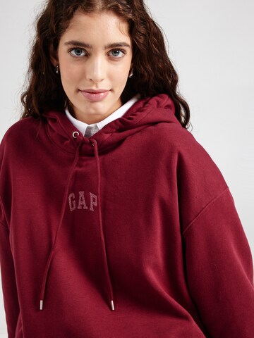 GAP Суичър 'INT LOGO ABBREV PO HOOD' в червено