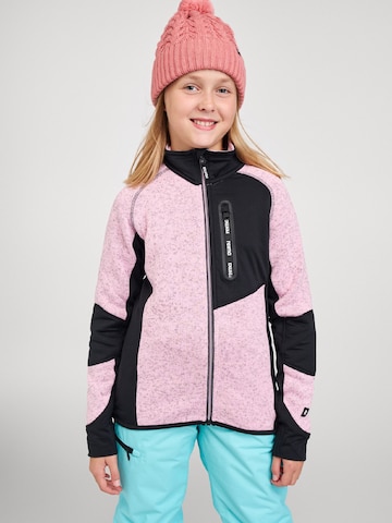 Reima Fleece jas ' Laskien ' in Roze: voorkant
