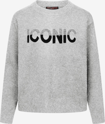 Frieda & Freddies NY Pullover in Grau: Vorderseite